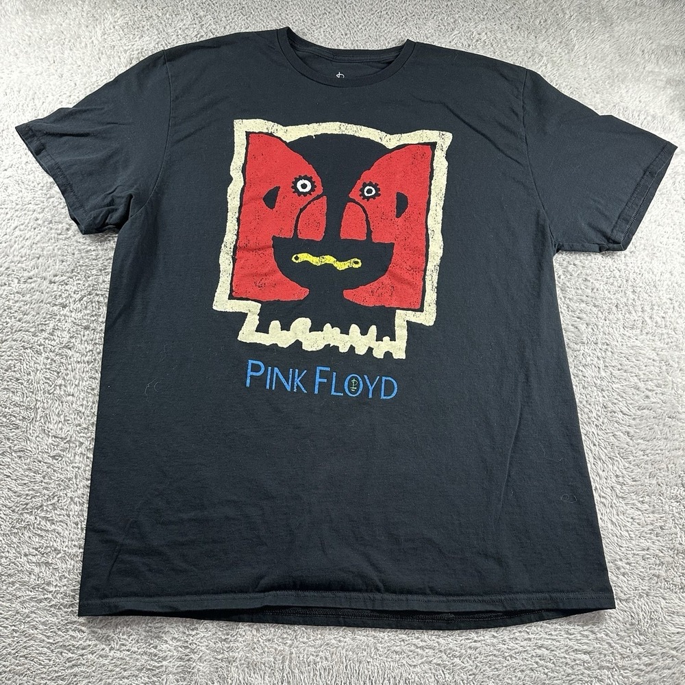 Pink Floyd Shirt Mens‎ 2XL Black The Division Bell Red Face Fish Graphic Rock